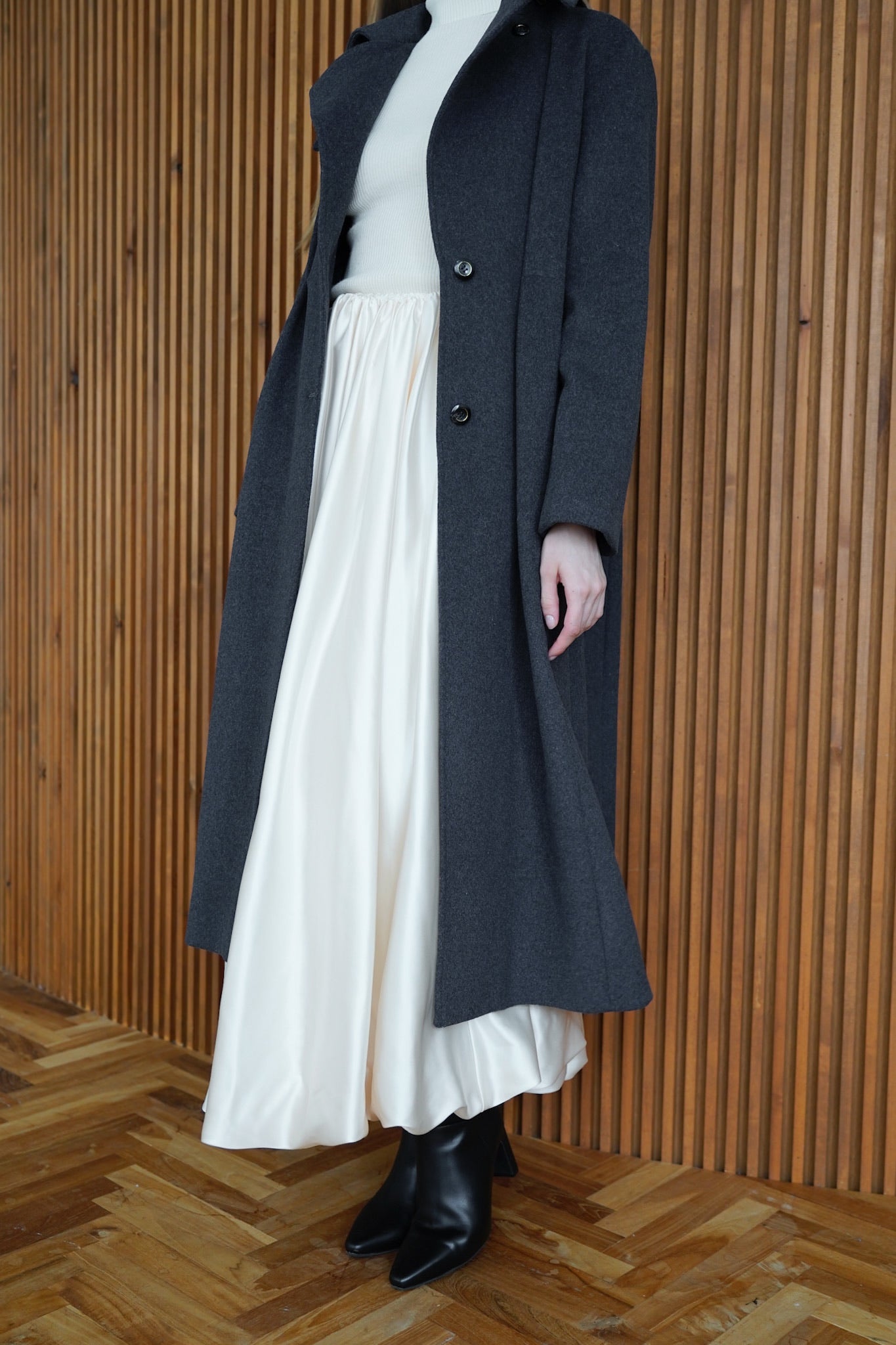 stand collar basic coat – Acka online store