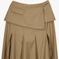 pleats wide skirt