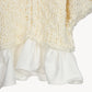 frill hand knit cardigan