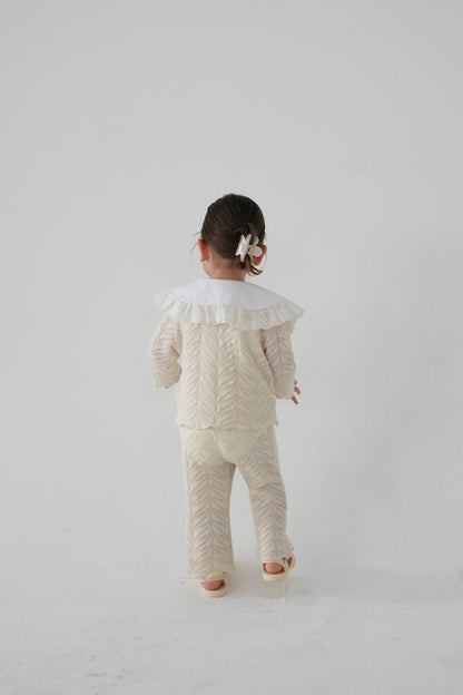 ［kids］lace knit pants