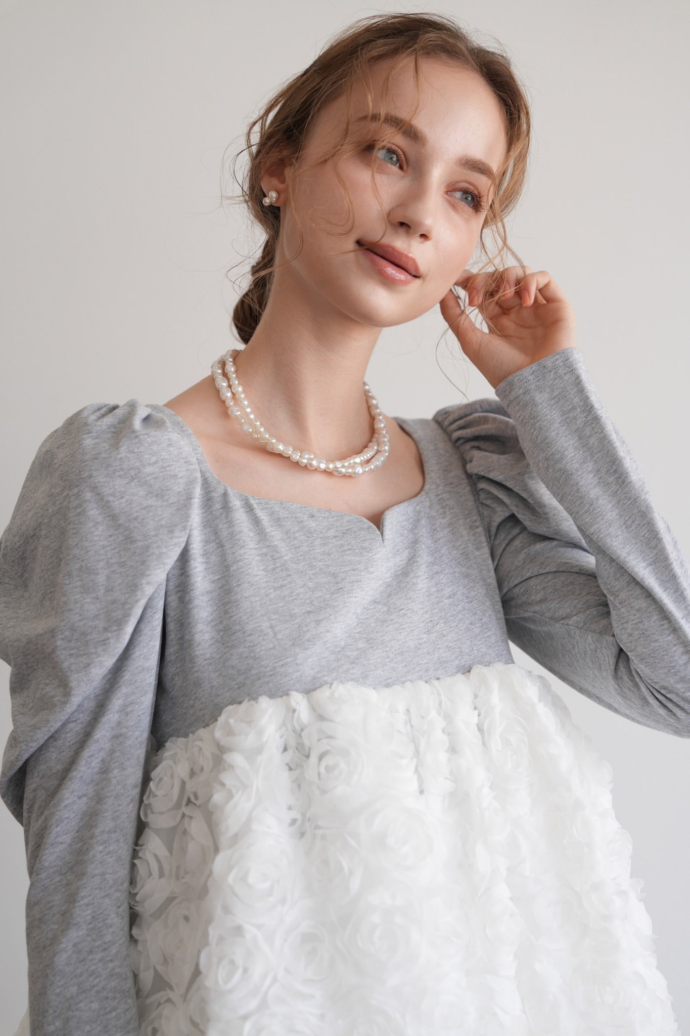 3d rose puff tops – Acka online store