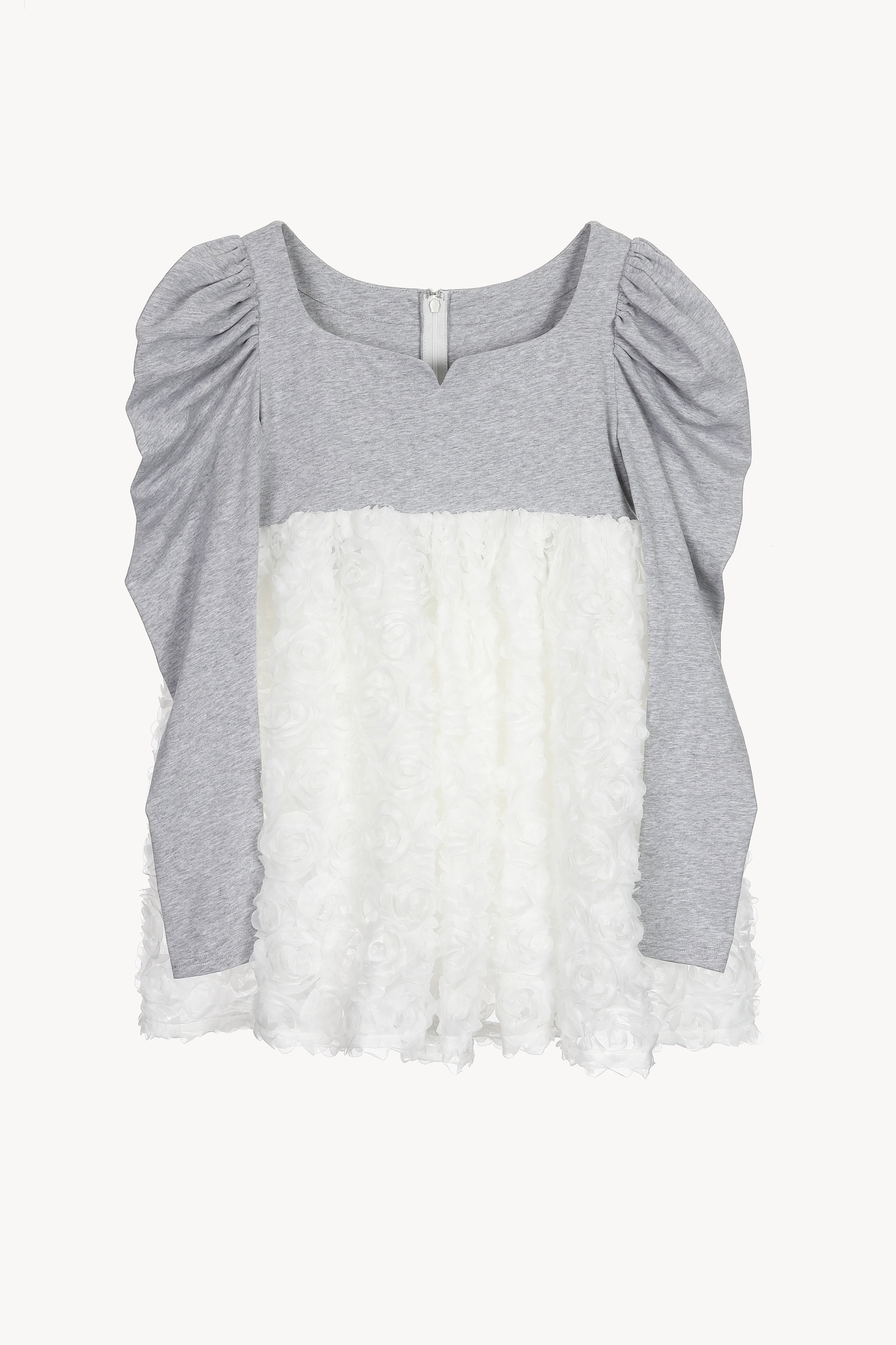 トップス Acka 3d rose puff tops 3d rose puff tops – Acka online store