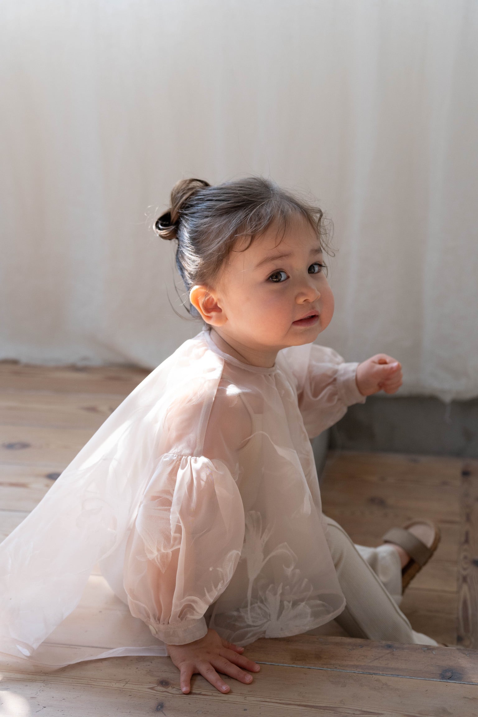 kids］sheer over flare blouse – Acka online store