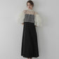 ［Édition］bijou tulle layered dress
