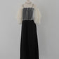 ［Édition］bijou tulle layered dress