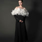 ［Édition］flower motif tulle dress