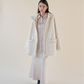 stand collar fringe coat