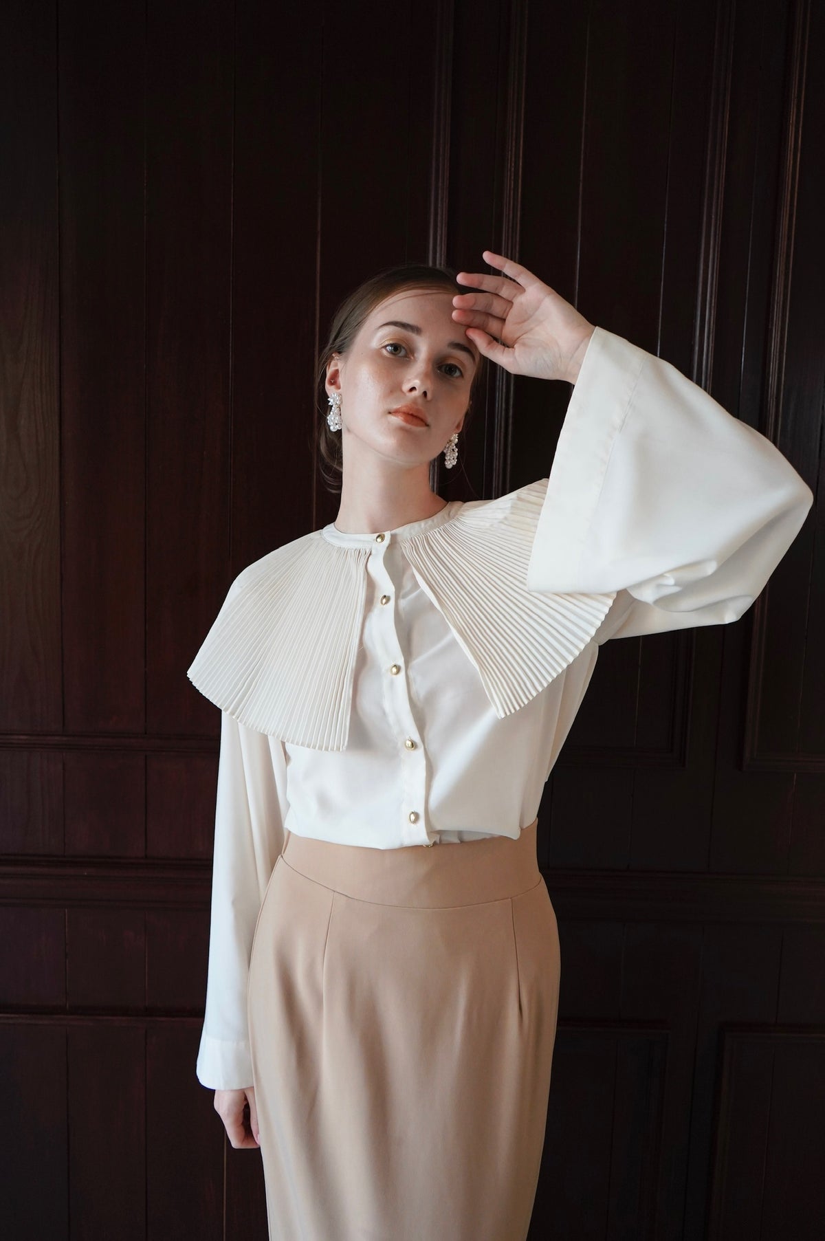 pleats collar blouse – Acka online store