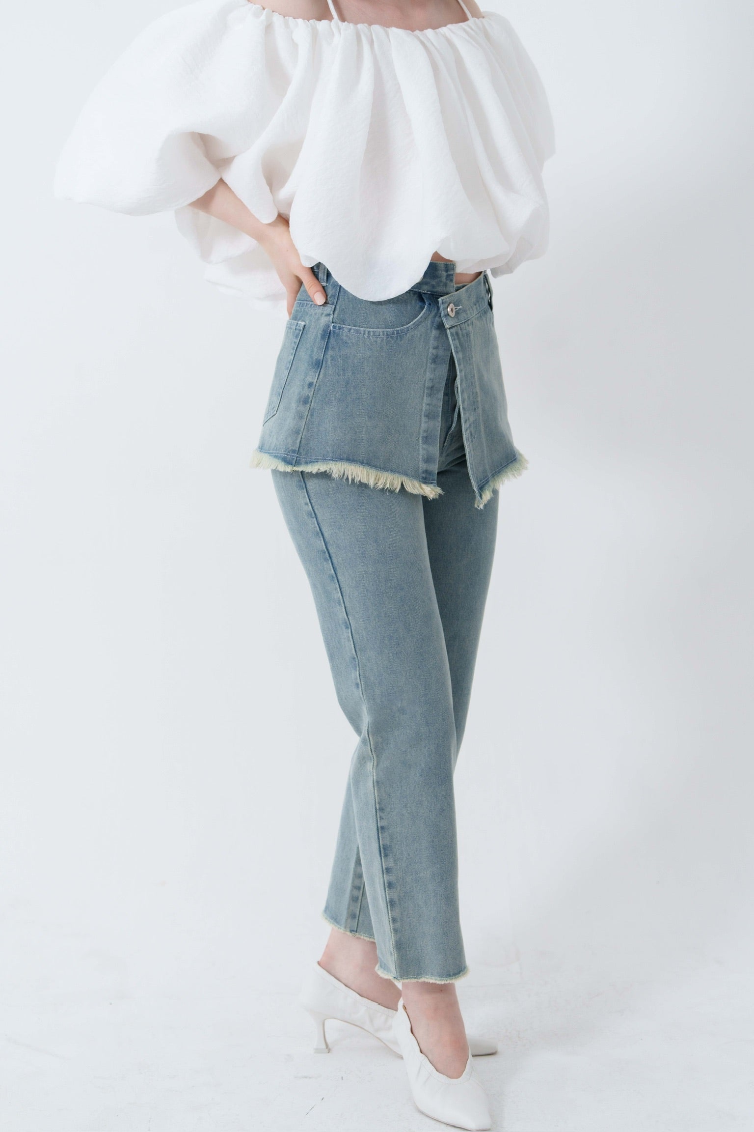 over skirt denim pants – Acka online store