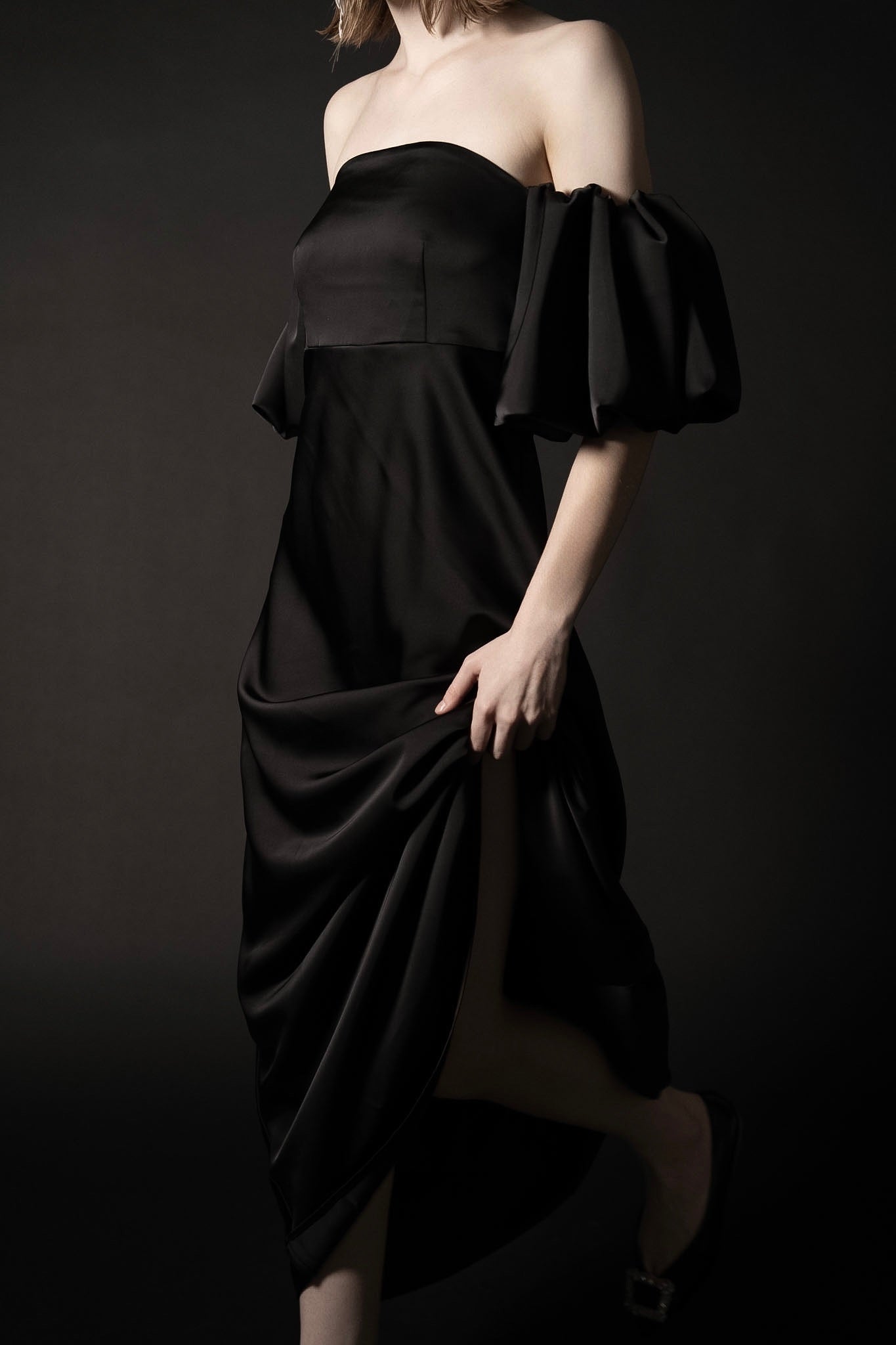 Édition］soft line puff dress – Acka online store