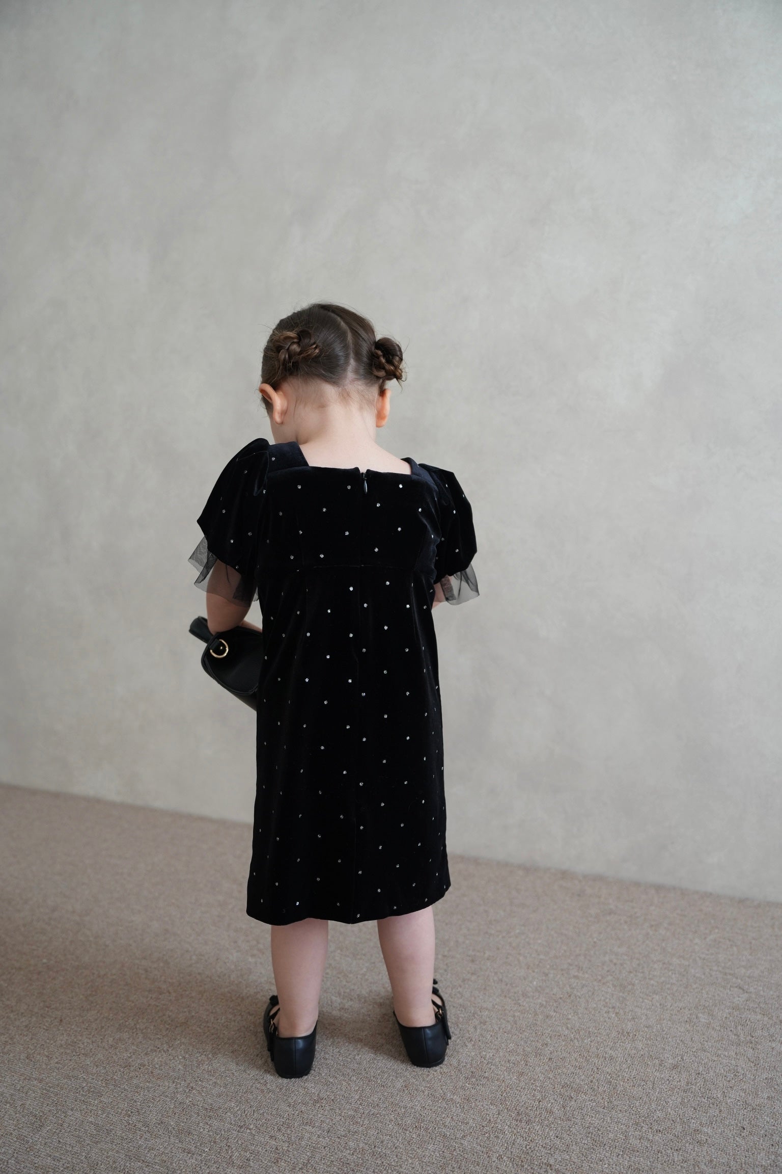 ワンピース Acka bijou dot velours dress kids］bijou dot velours dress – Acka online store