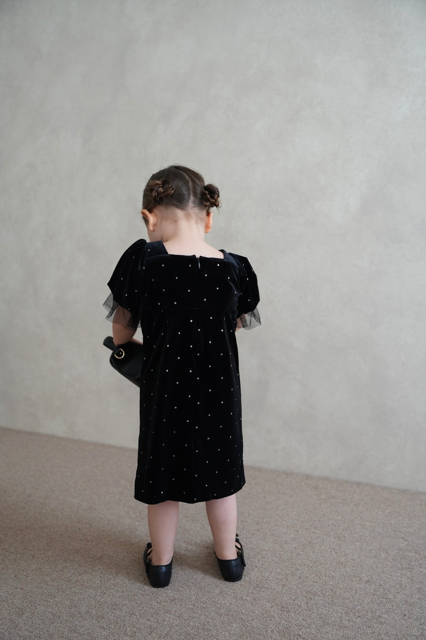 ［kids］bijou dot velours dress