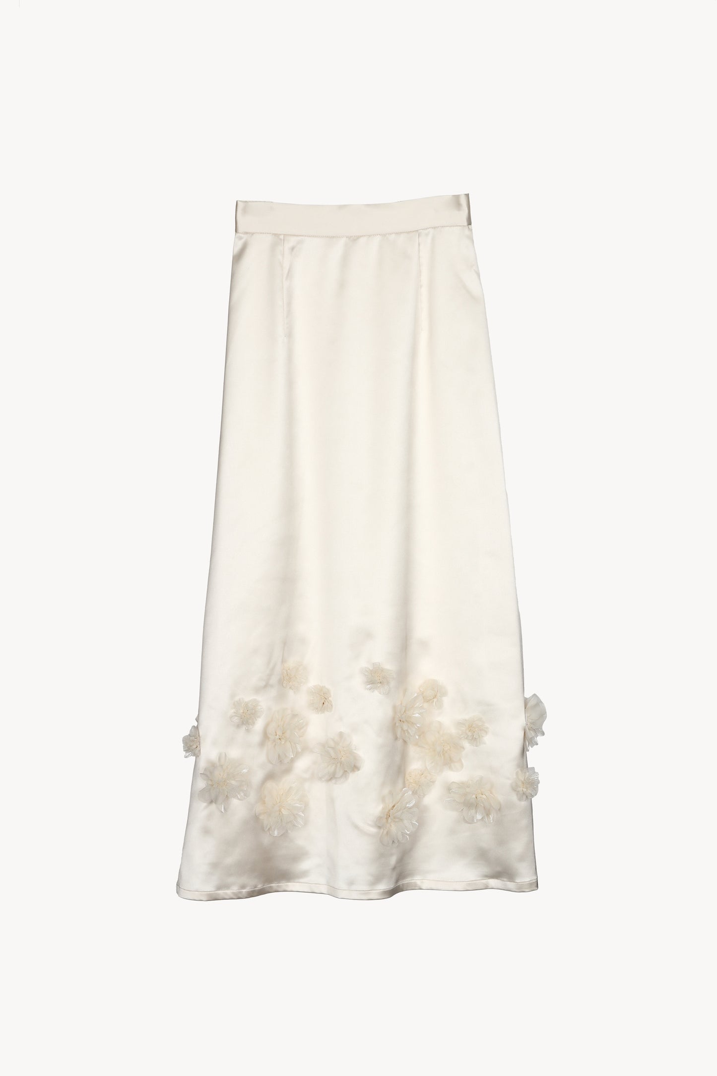 satin flower skirt