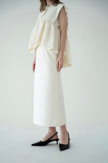 georgette pencil skirt