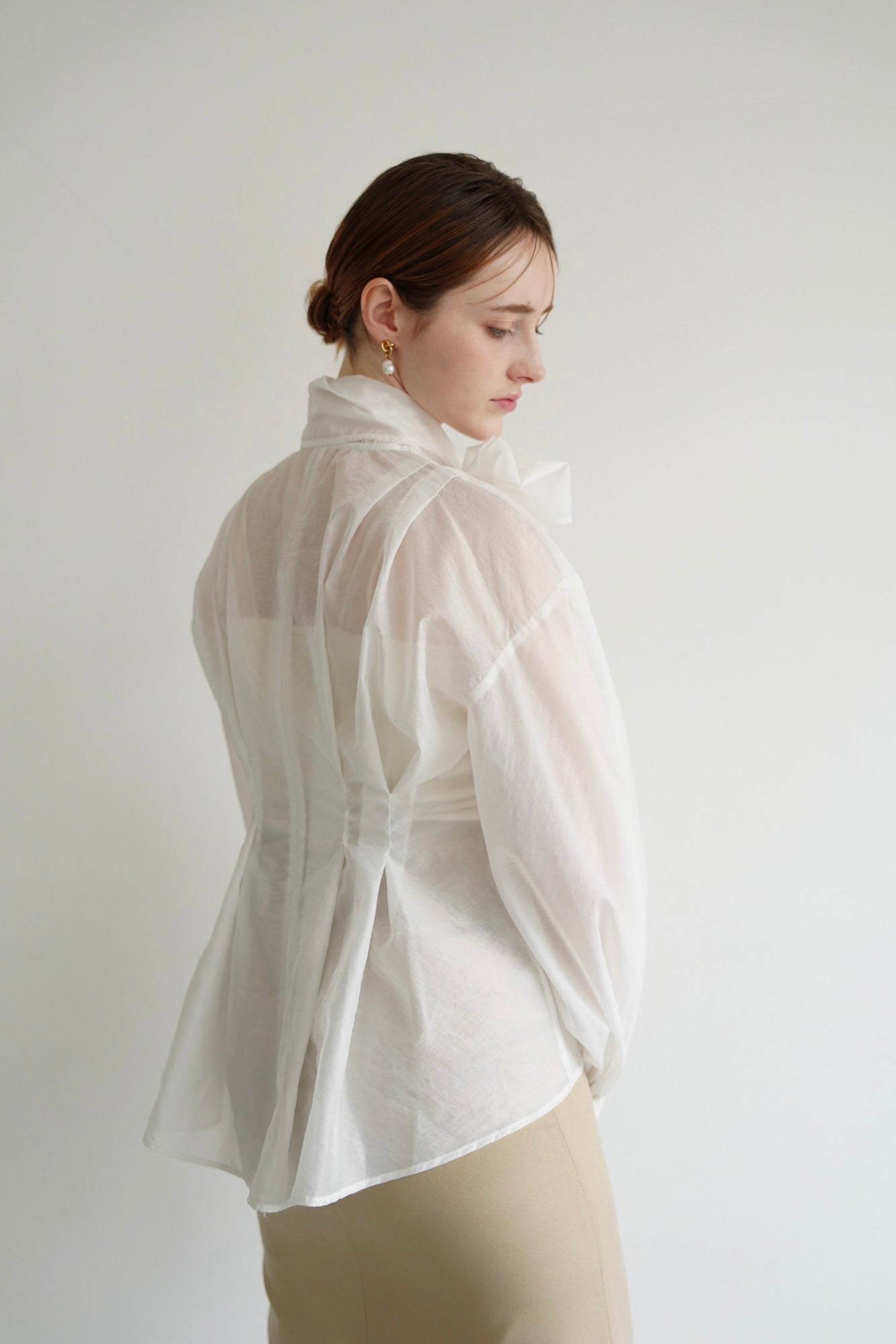 organza ribbon blouse