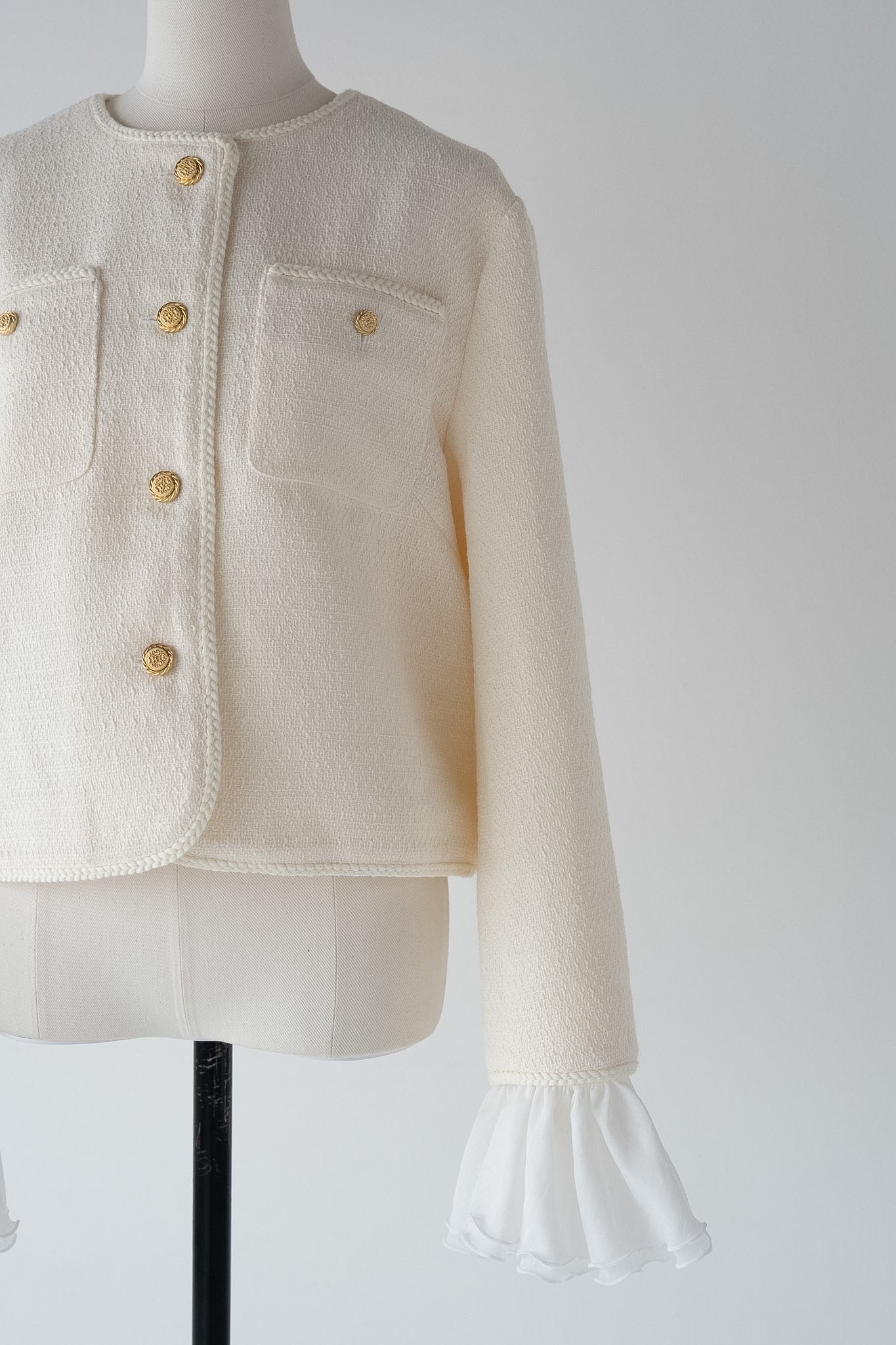 ［Édition］tweed frill jacket