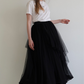 tiered tulle skirt