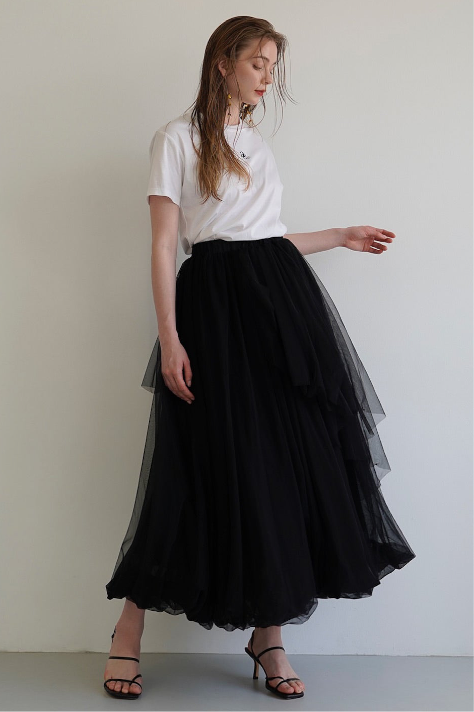 tiered tulle skirt