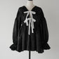 ［Édition］jacquard ribbon blouse