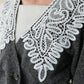 lace collar knit cardigan