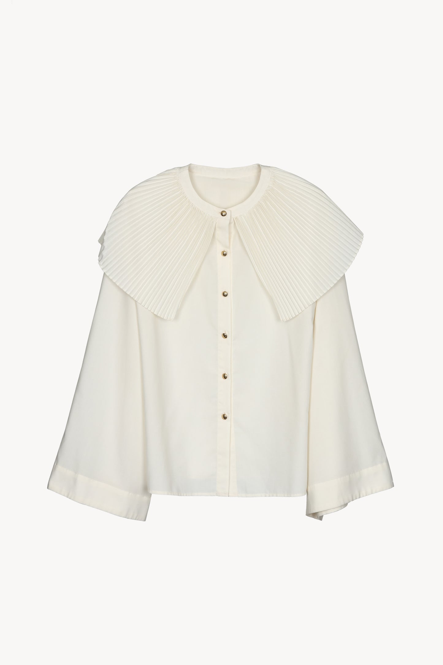 pleats collar blouse