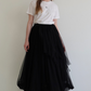 tiered tulle skirt