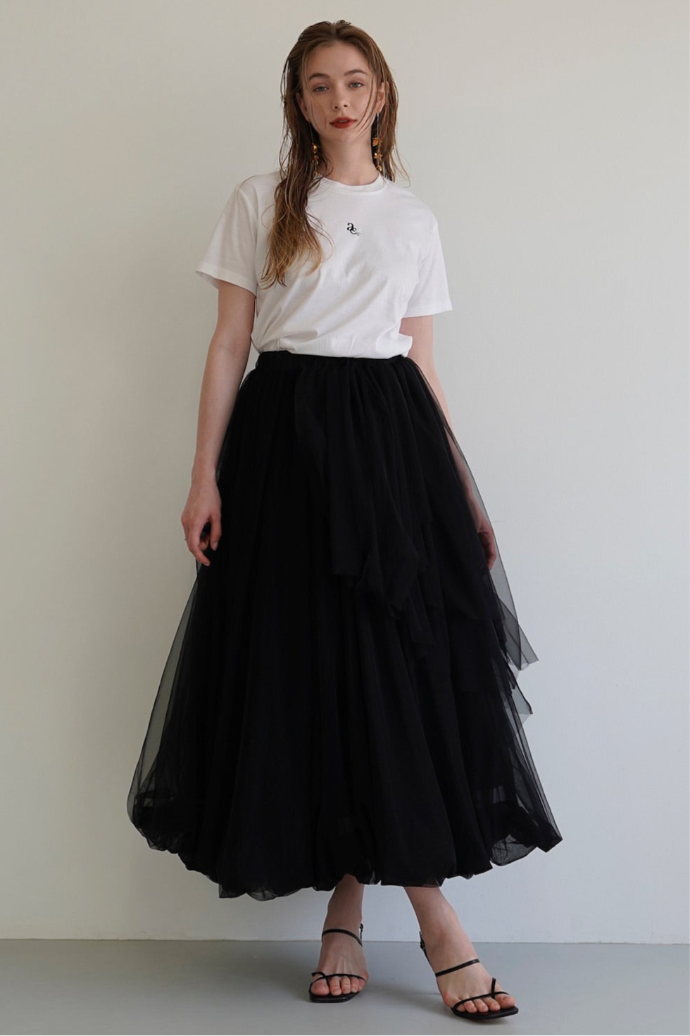 tiered tulle skirt