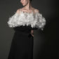 ［Édition］flower motif tulle dress