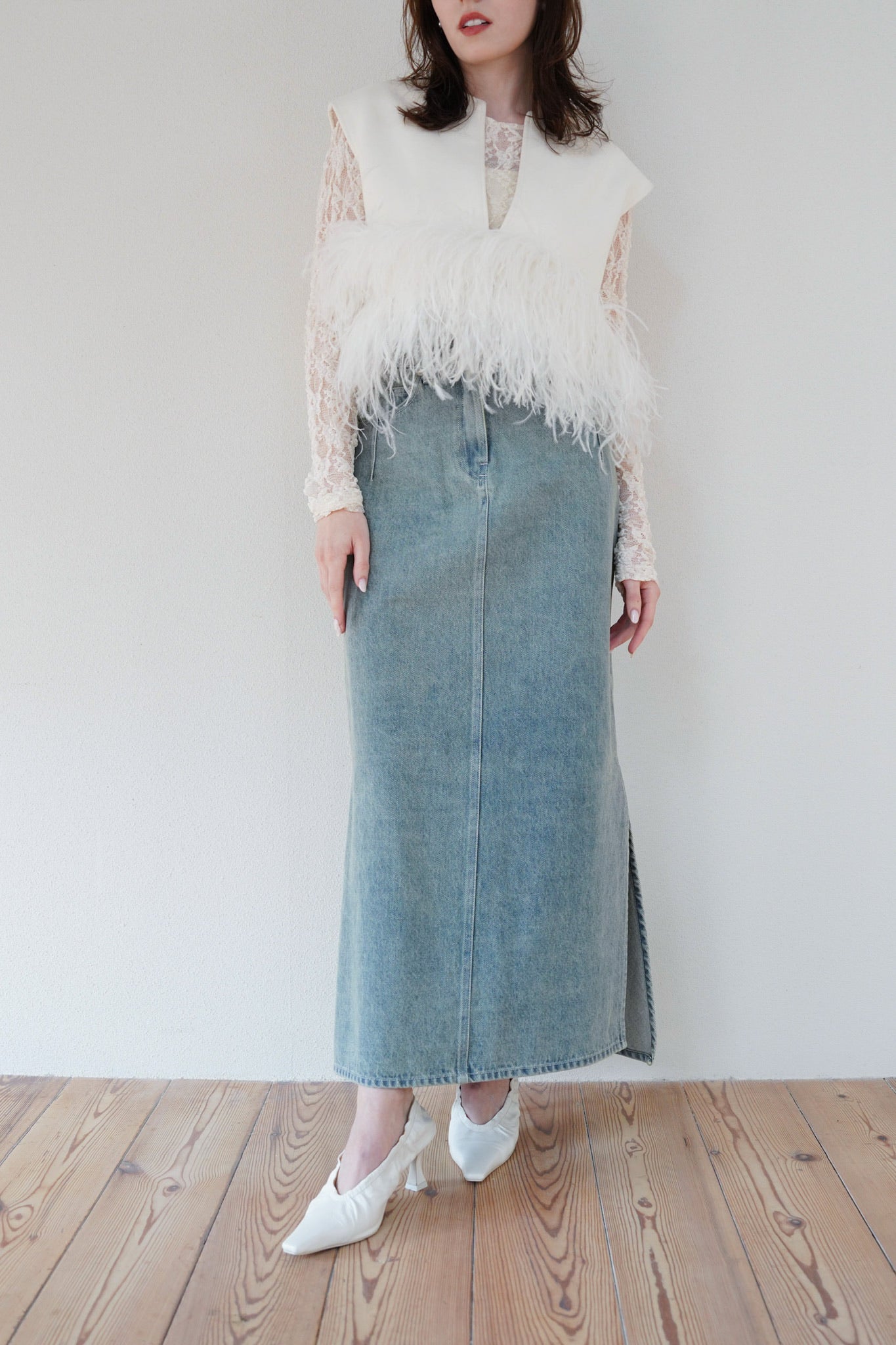 denim mermaid skirt