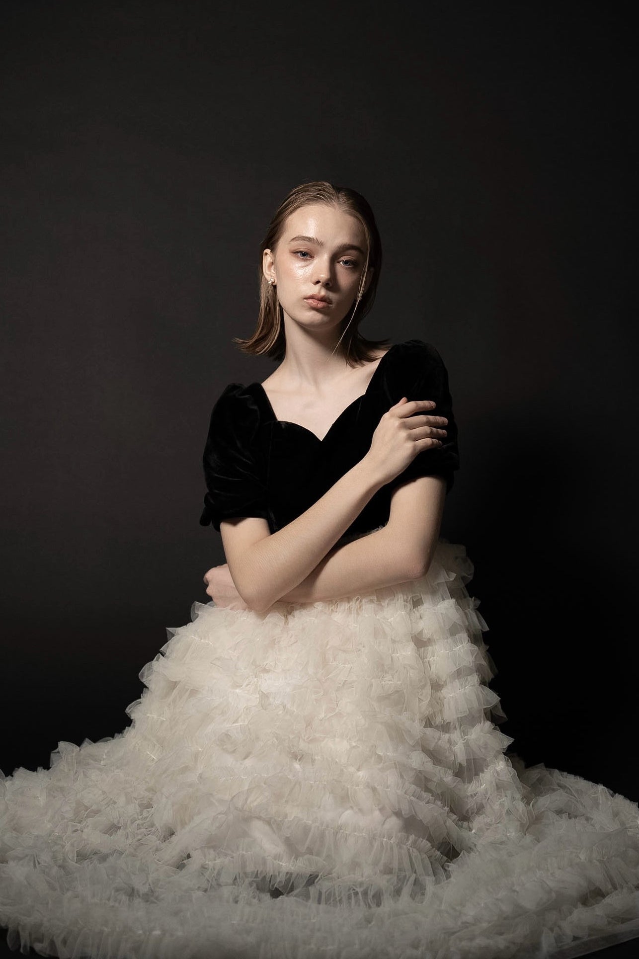 Édition］volume tulle tier dress – Acka online store
