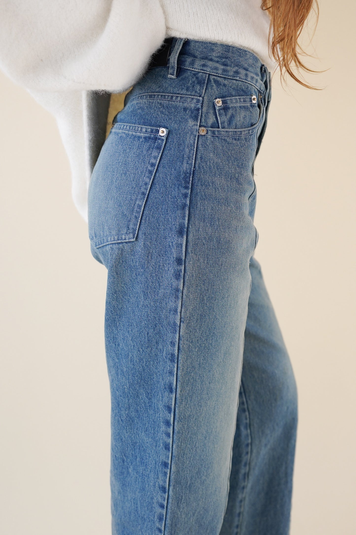 center line denim pants