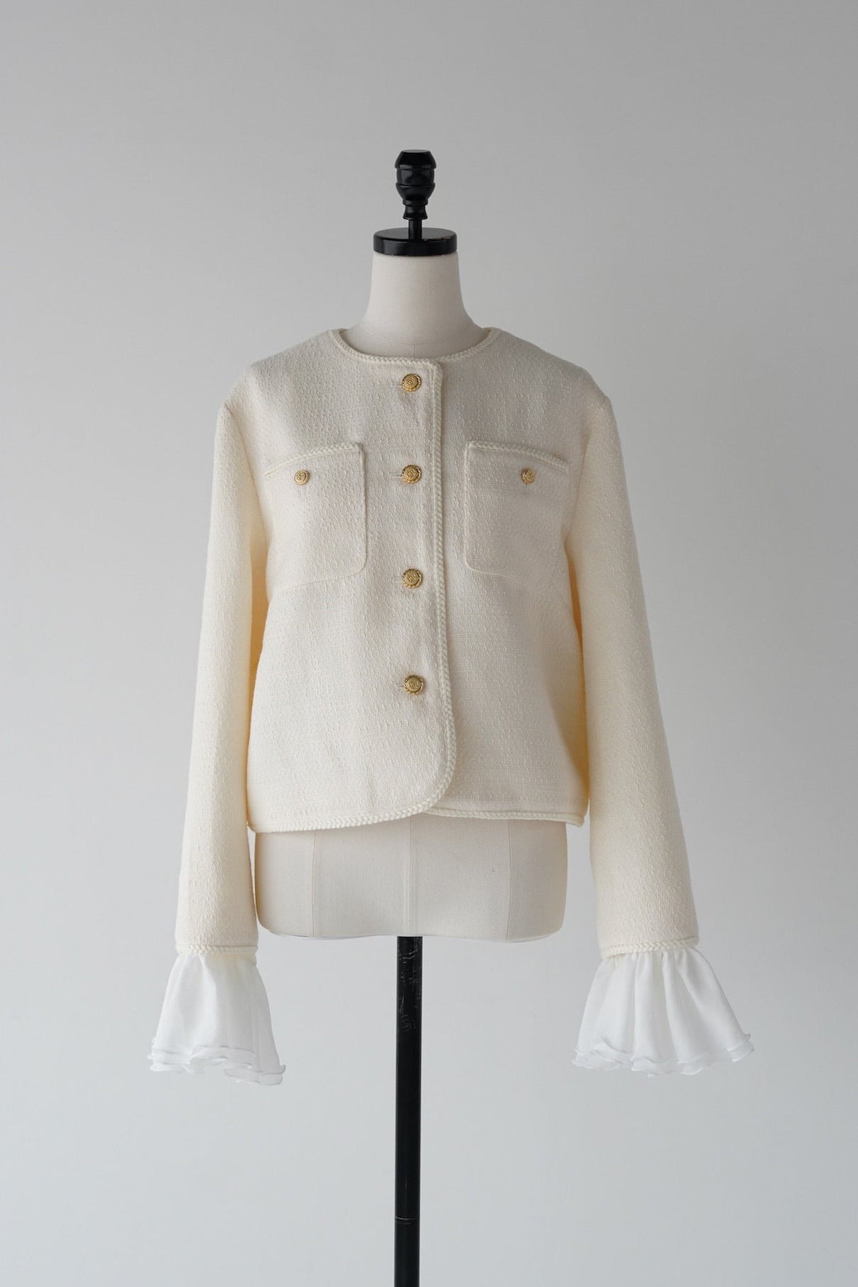 ［Édition］tweed frill jacket