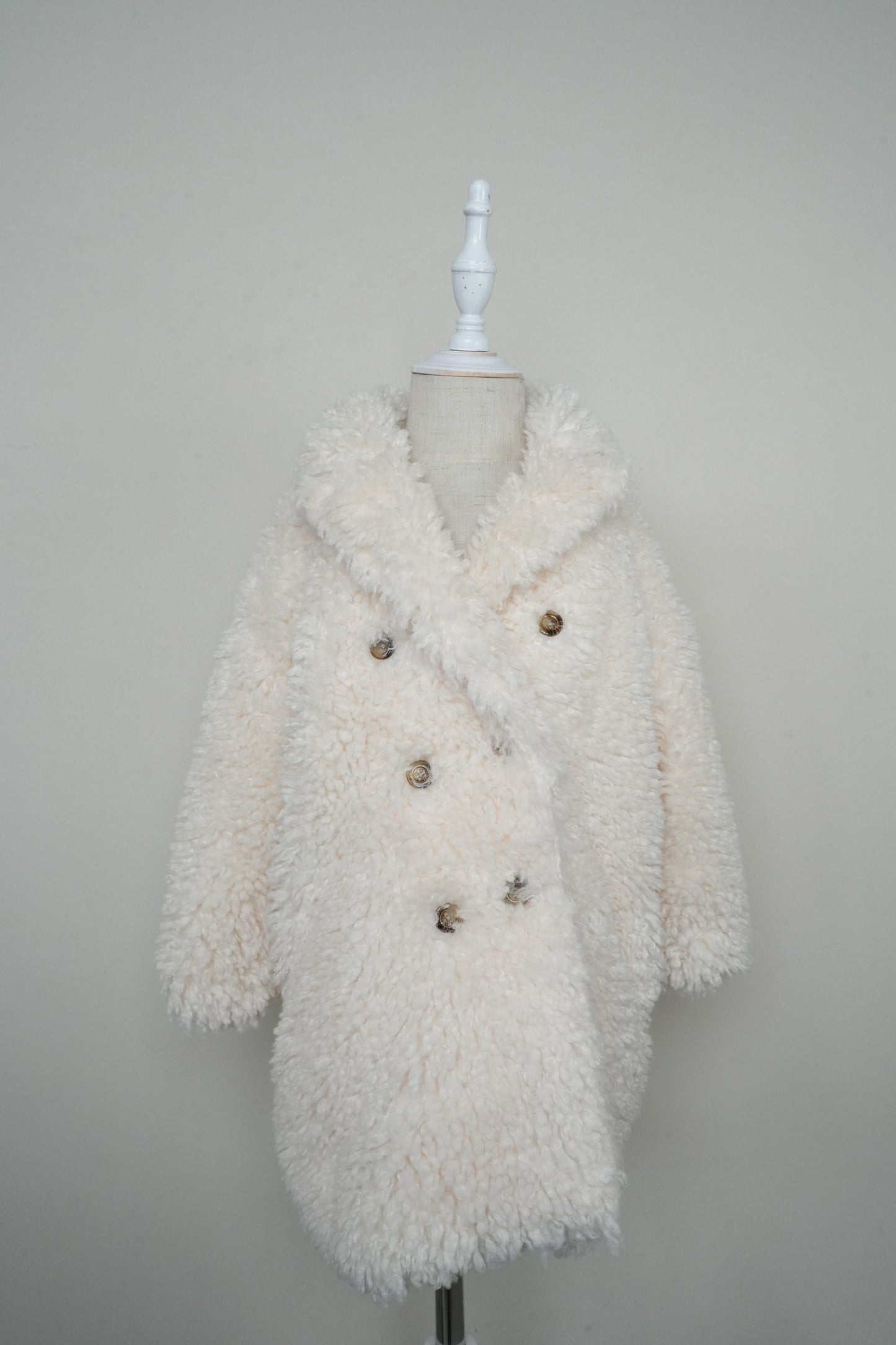 ［kids］poodle boa long coat
