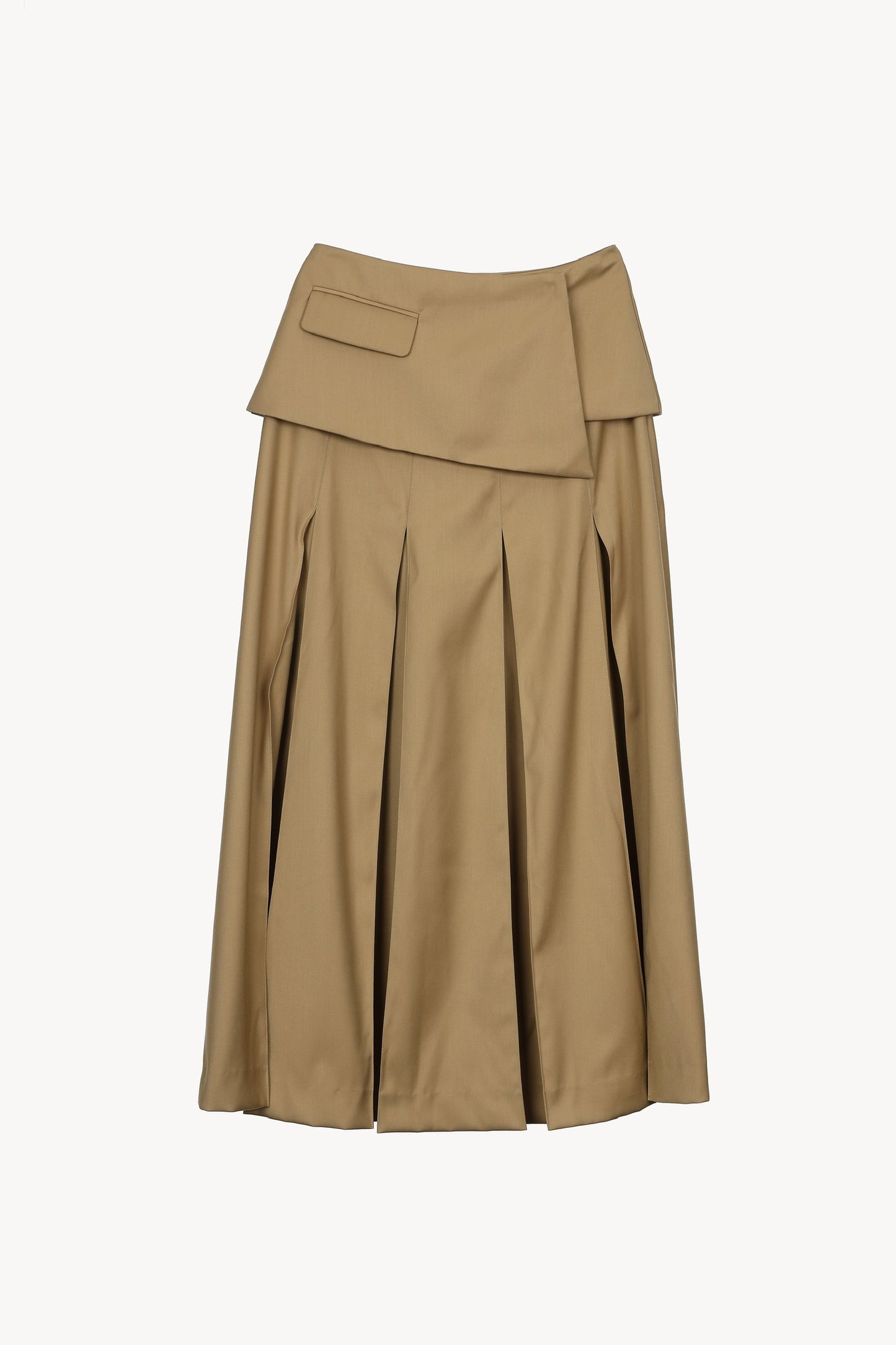 pleats wide skirt