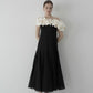 ［Édition］satin ruffle dress