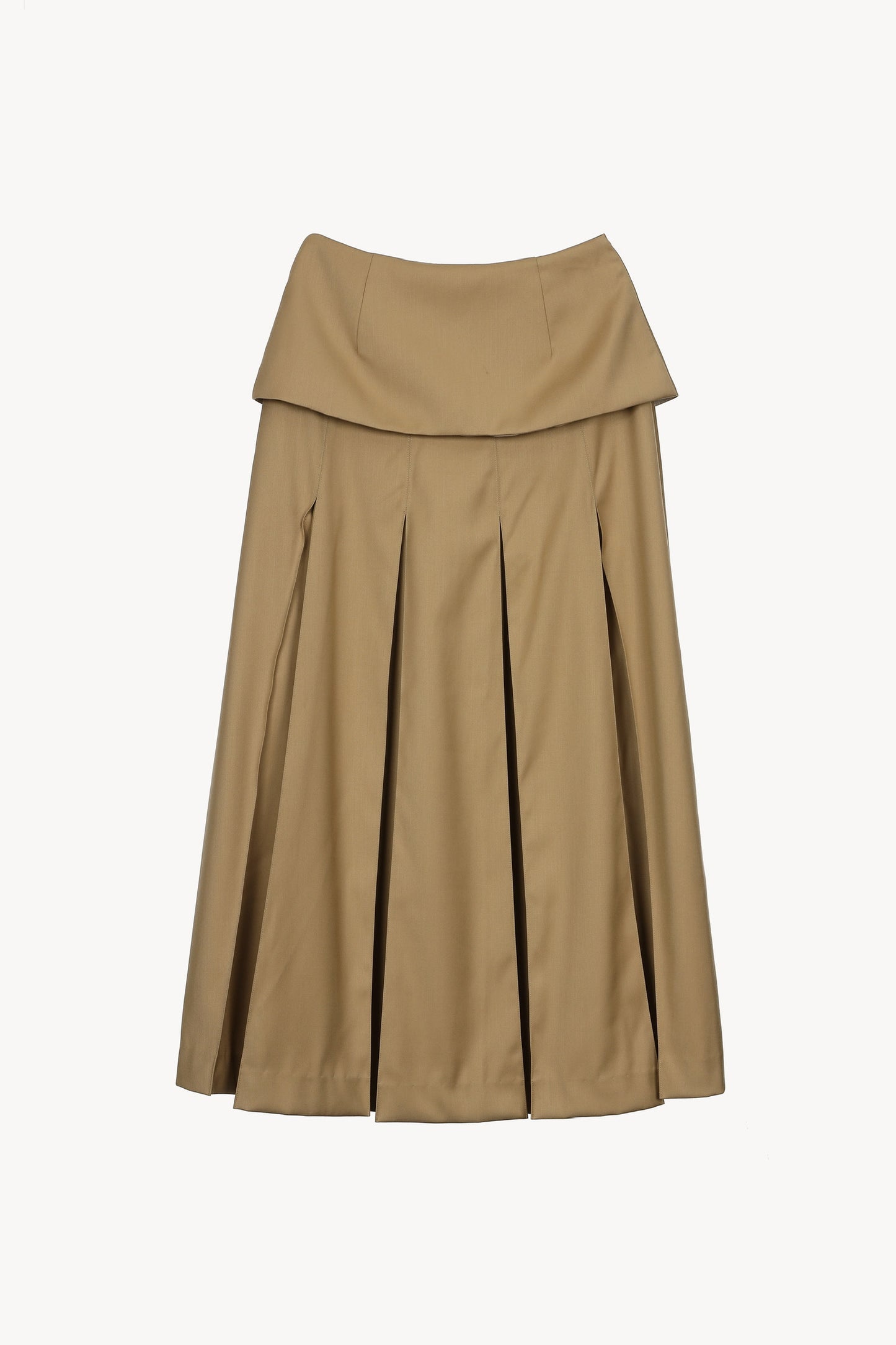 pleats wide skirt