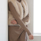 fur short vest