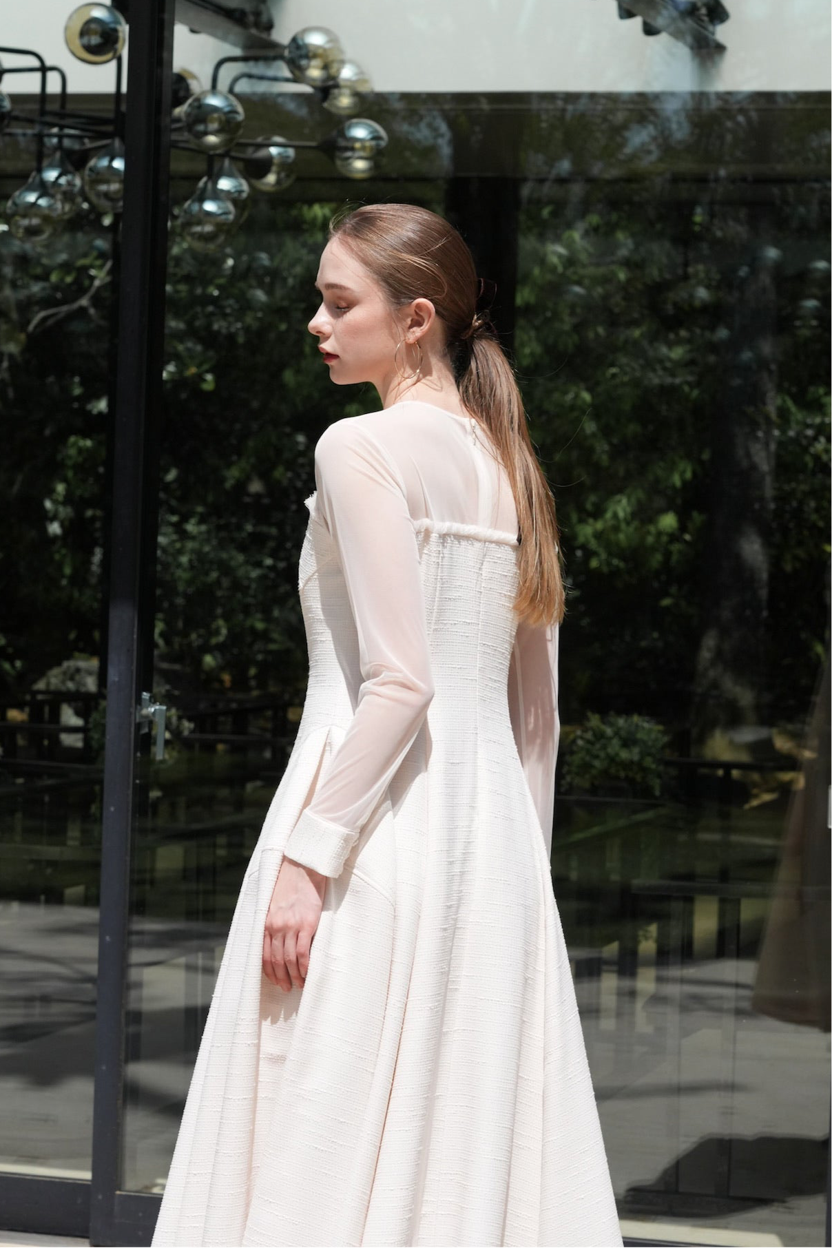 sheer tweed cocoon dress – Acka online store sheer tweed cocoon dress – Acka online store