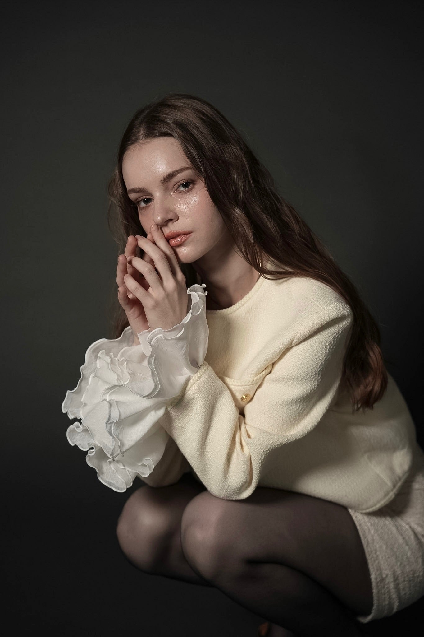 ［Édition］tweed frill jacket