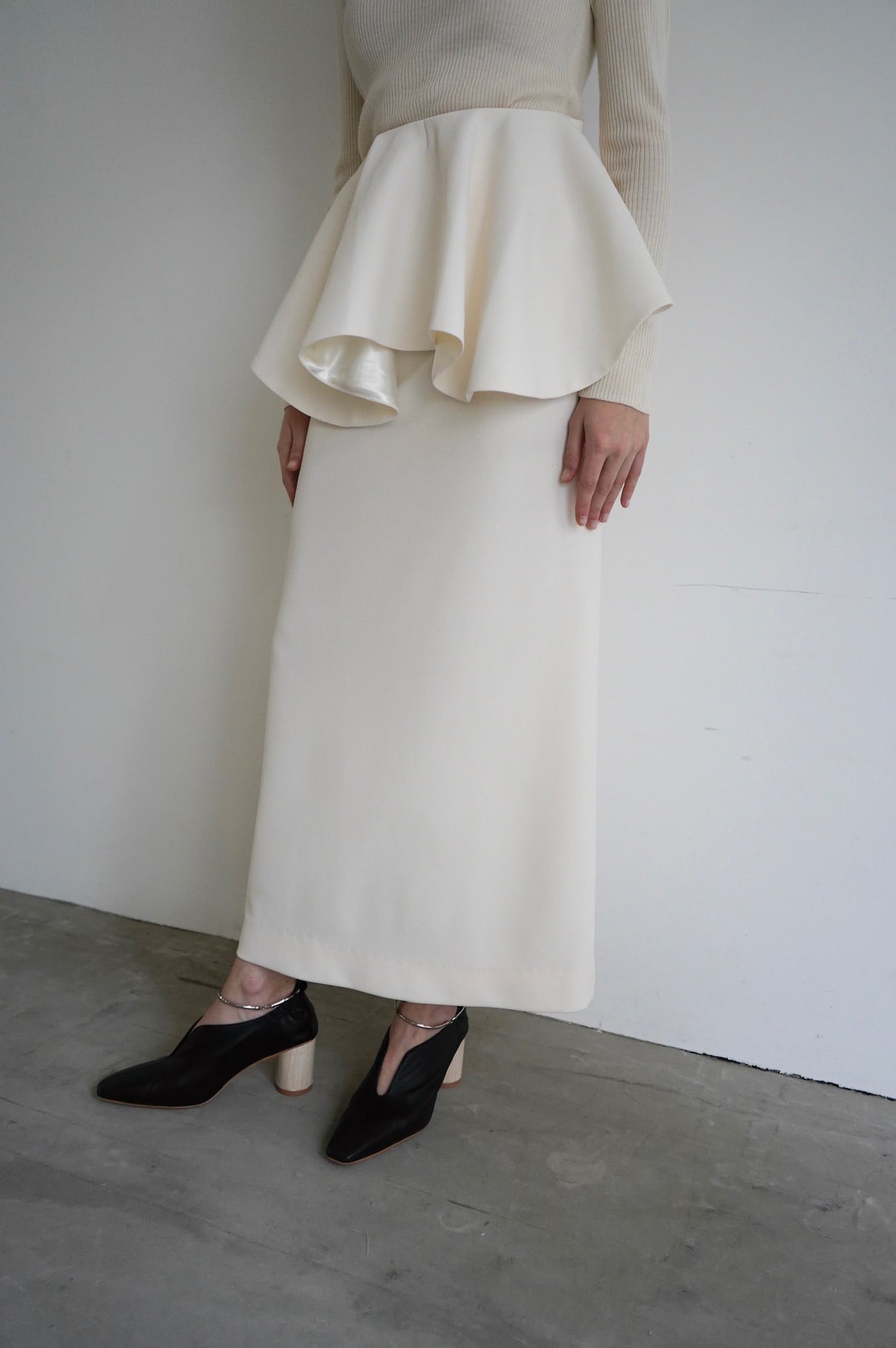 georgette pencil skirt