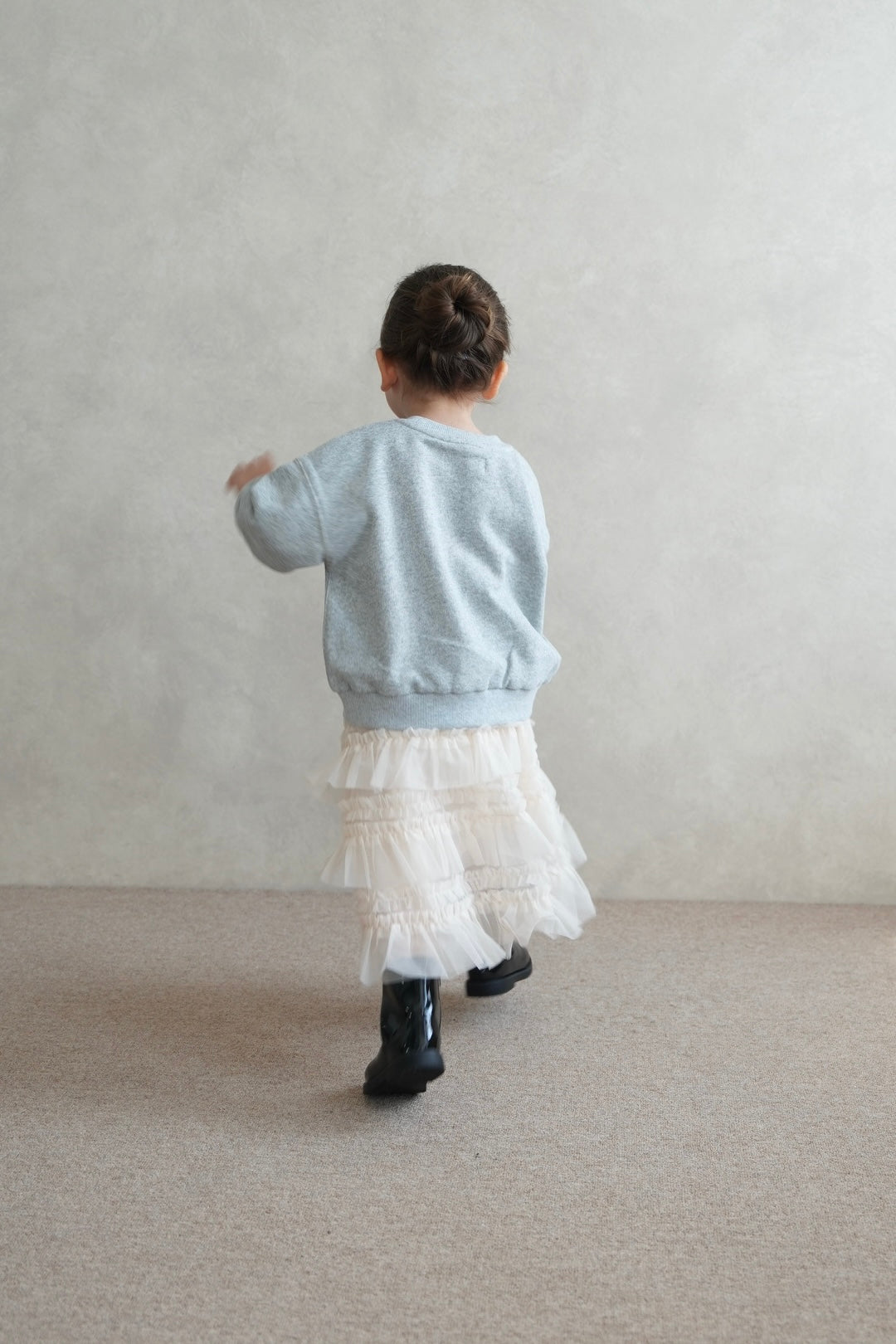 ［kids］tulle long skirt