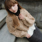 frill hand knit cardigan