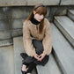 frill hand knit cardigan