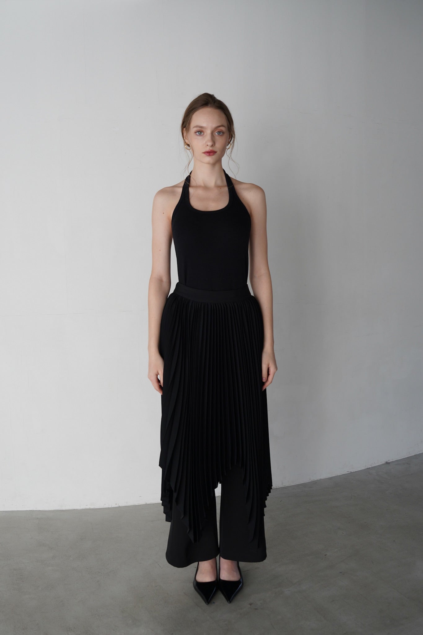 soft pleats skirt