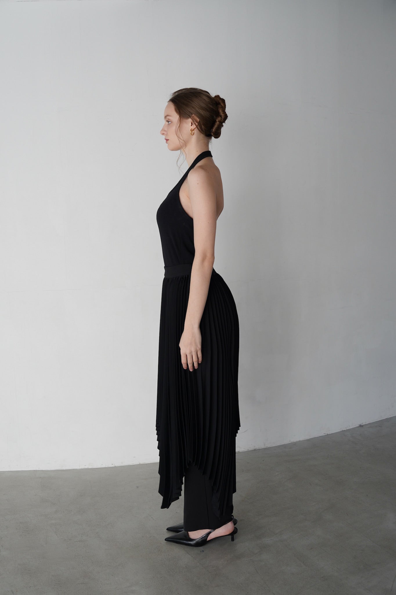 soft pleats skirt
