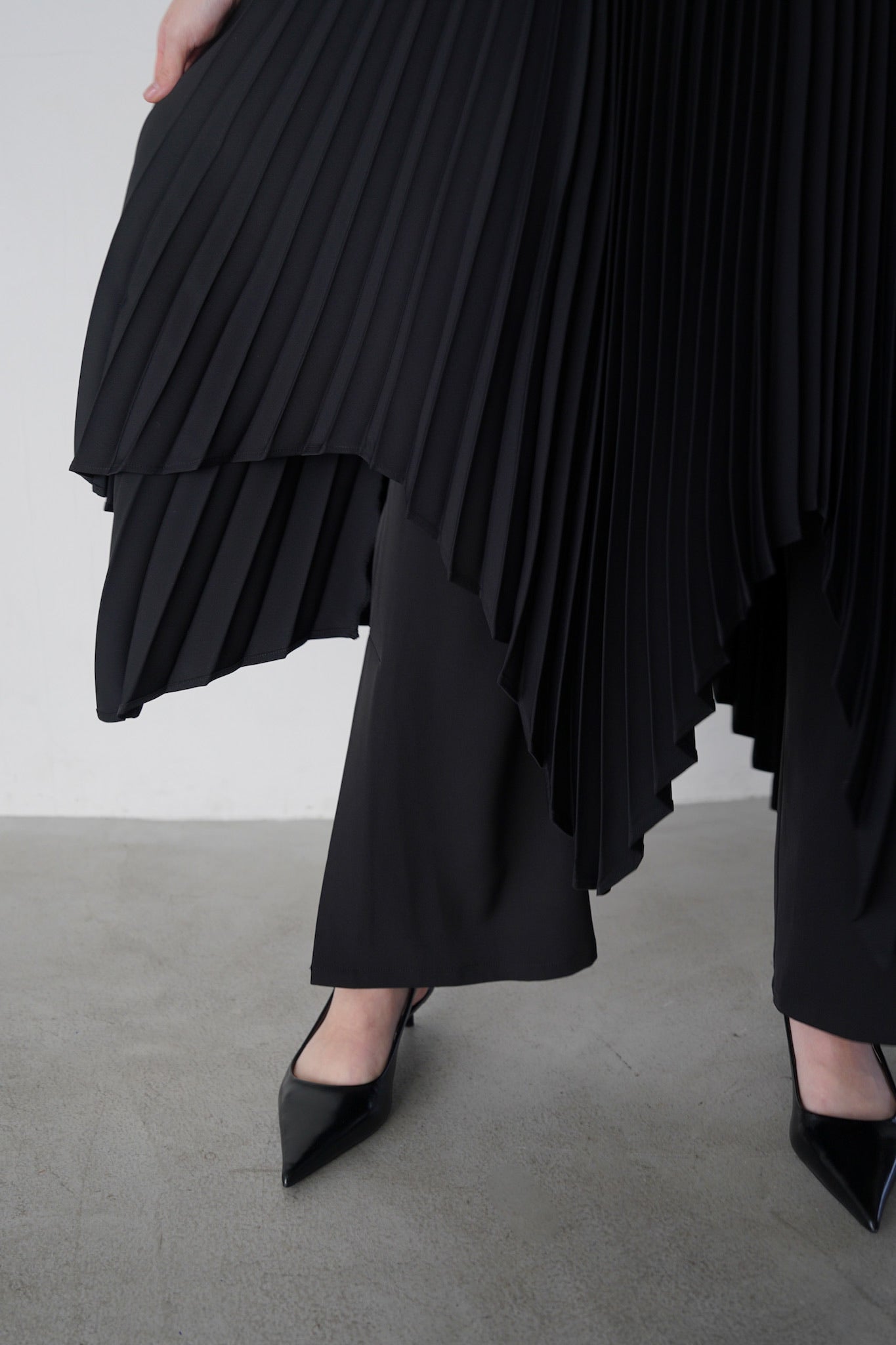 soft pleats skirt