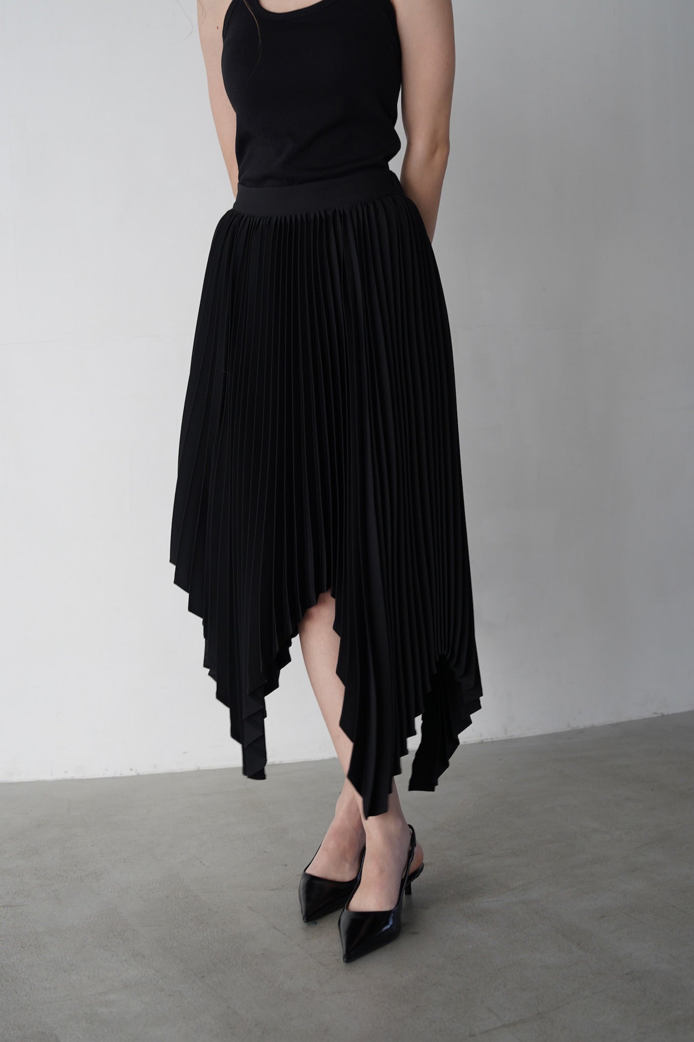 soft pleats skirt