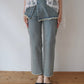 over skirt denim pants