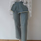 over skirt denim pants