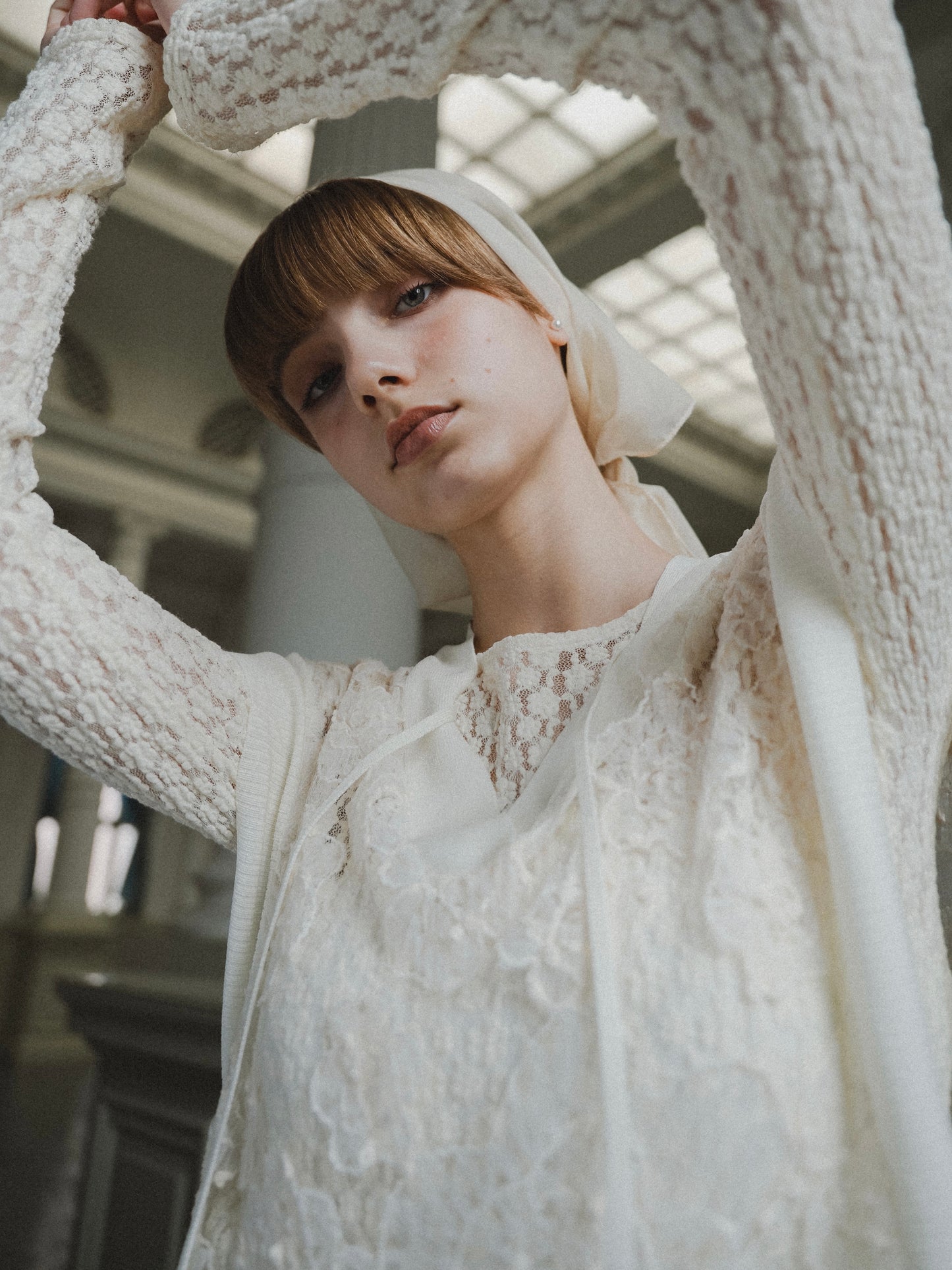 flower lace sheer vest